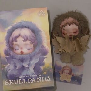 NEW POPMART θSKULLPANDA L'impressionnisme Series Plush Doll-Teakwood